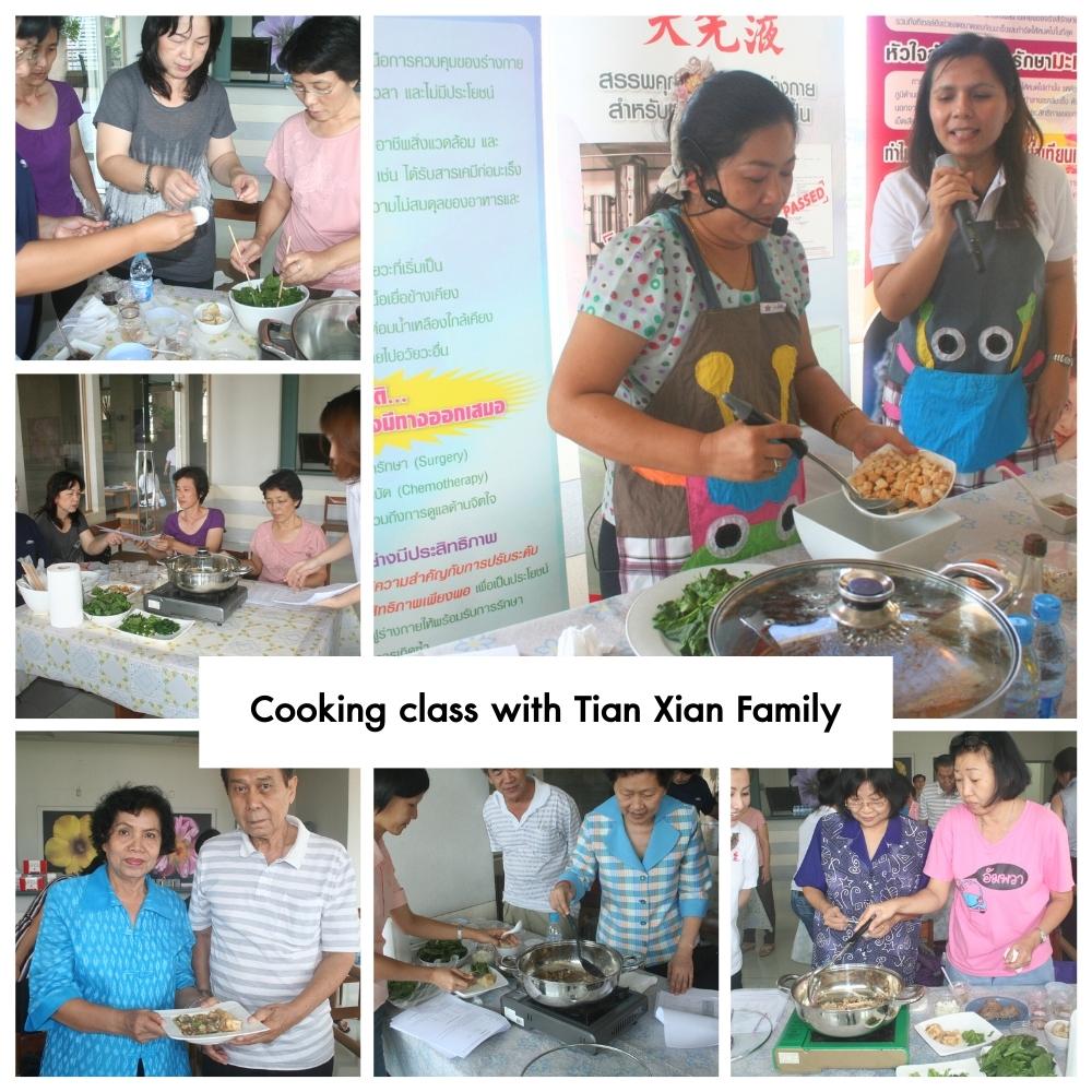 Cooking class with Tian Xian Family